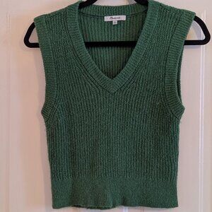 Madewell Fineloft Shrunken Sweater Vest Size Medium